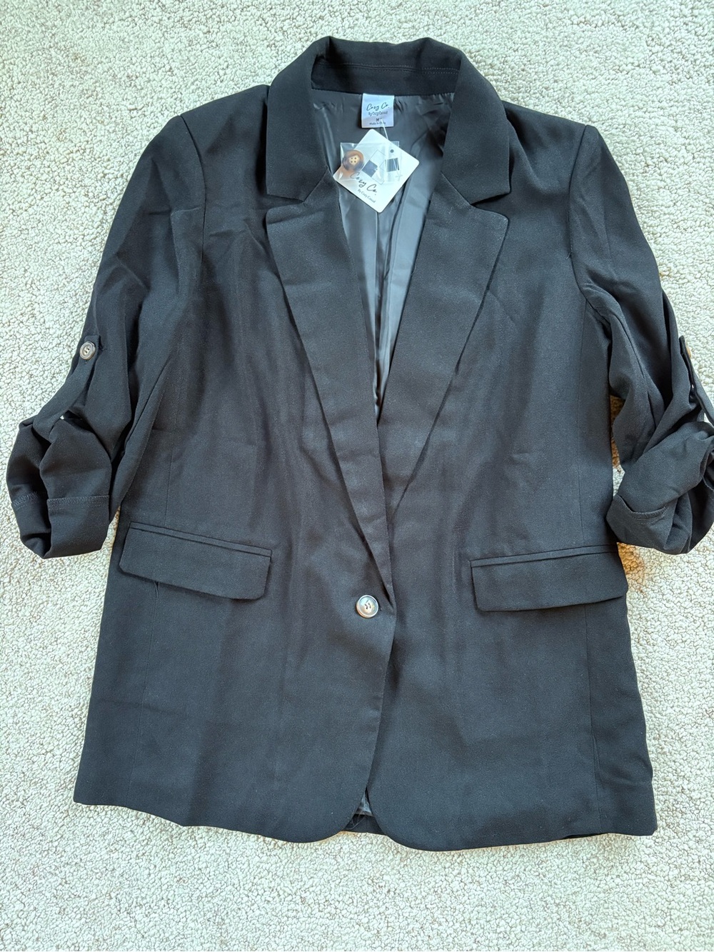 Black Women's Blazer Jacket by Cozy Casual